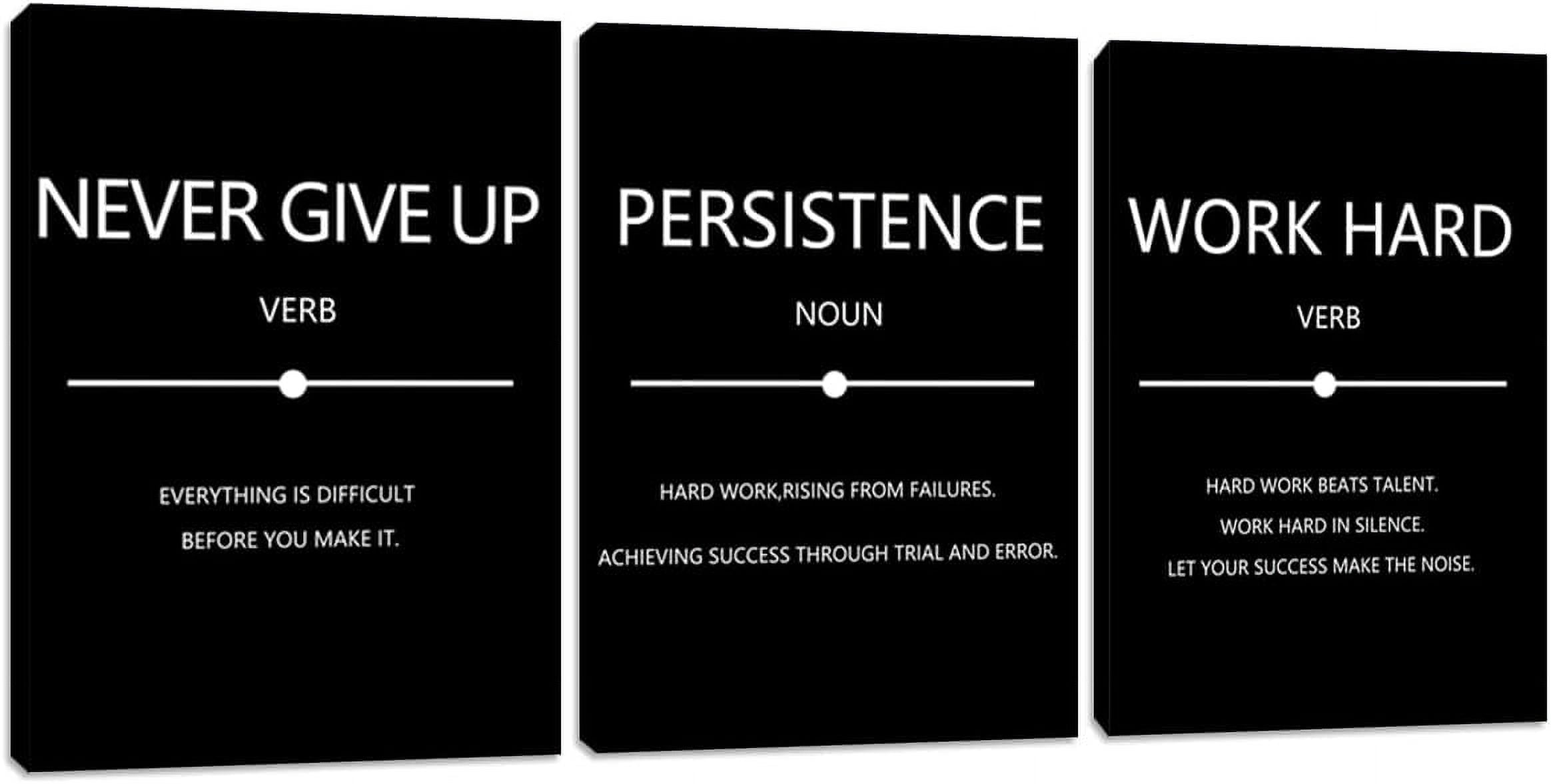 Motivational Office Wall Art Decor Inspirational Work Hard Canvas Wall ...