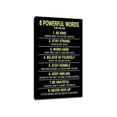 thumbnail image 1 of Motivational Office Wall Art with 8 Powerful Words - Inspirational Quotes Canvas Print, Positive Poster for Home Gym Bedroom and Bathroom Decor, 1 of 4