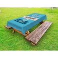 thumbnail image 1 of Motivational Outdoor Tablecloth, Philosophical Life Message to Raise Faith in Yourself and Your Strength, Decorative Washable Fabric Picnic Tablecloth, 58 X 120 Inches, Blue Peach Black, by Ambesonne, 1 of 2
