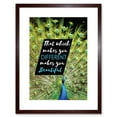 thumbnail image 1 of Motivational Peacock Different Beautiful Framed Wall Art Print, 1 of 5
