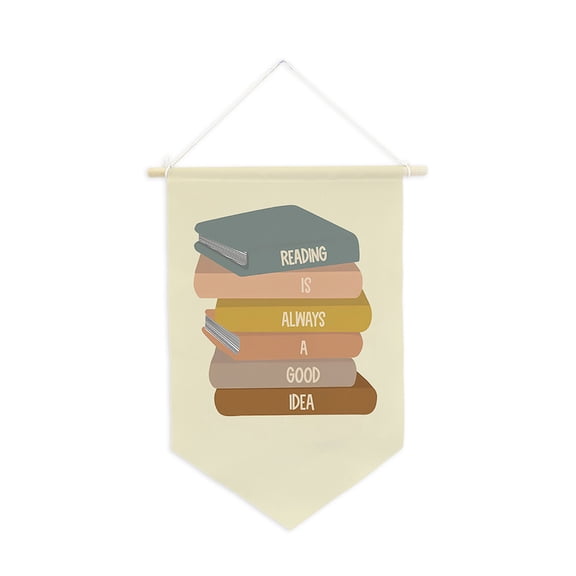 Motivational Pennant Wall Flags for Bookworms Seekings Inner Growth and Inspiration