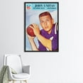 thumbnail image 1 of Motivational Poster, Famous Art, Motivation Printed, Johnny Unitas, Gym Canvas Art, Football Printed Canvas, Canvas Wall Decor - Gold Framed, 1 of 5
