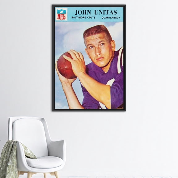Motivational Poster, Famous Art, Motivation Printed, Johnny Unitas, Gym Canvas Art, Football Printed Canvas, Canvas Wall Decor - Rolled Canvas