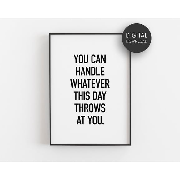 Motivational Poster, Home Desk, Women Cubicle, Modern Inspirational, Positive Mindset Quotes, Office And Gallery Wall Decor