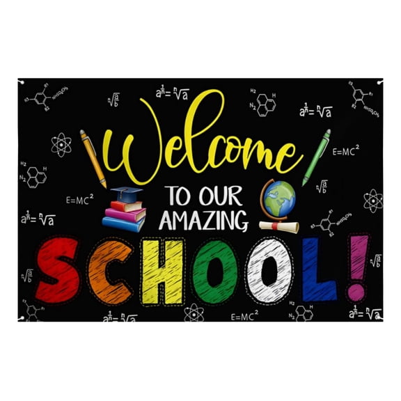 Motivational Posters for Classroom Stylish Banner Design for Welcome Back to School Bulletin Board and Classroom Wall Display,59.1 x 43.3 Inch