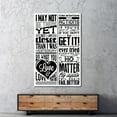 thumbnail image 1 of Motivational Printed, Quote Art Canvas, Positive Quotes Canvas, I May Not Be There Yet, Success Artwork, Motivation Canvas, Canvas Wall Decor - White Framed, 1 of 5