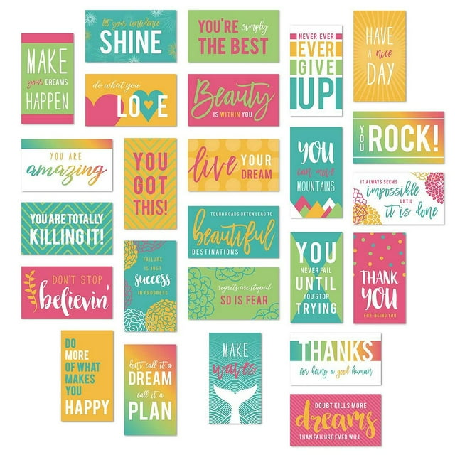 Motivational Quote Cards / Business Card Size / 50 Kindness Cards ...