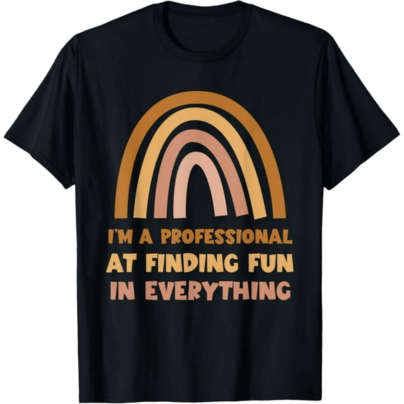 Motivational Quote Retro Rainbow Graphic for Unisex Short Sleeve Casual Tee Shirt