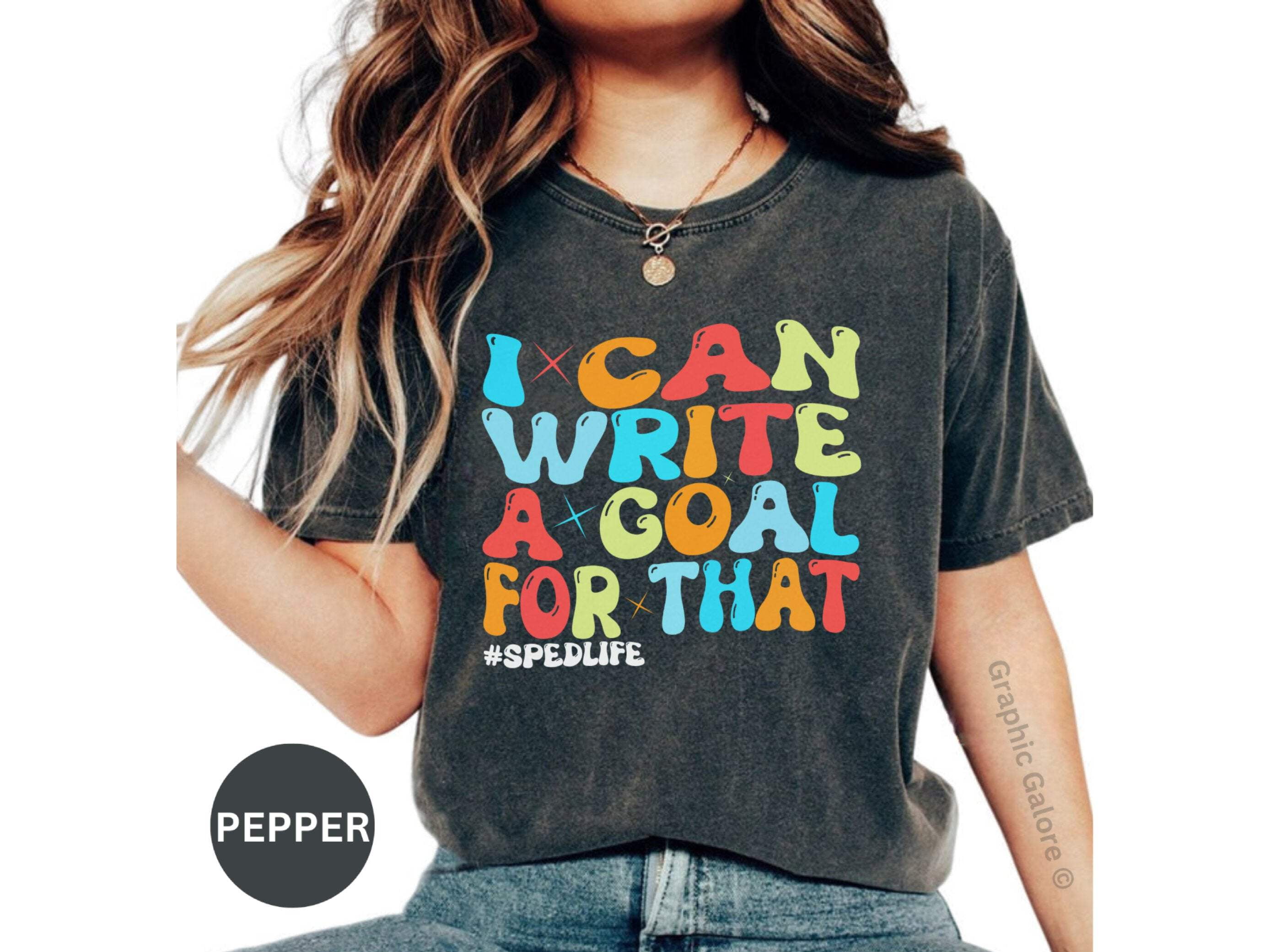 T Shirt Script Writing Motivational Quote T-Shirt, I Can Write A Goal For That Shirt ...