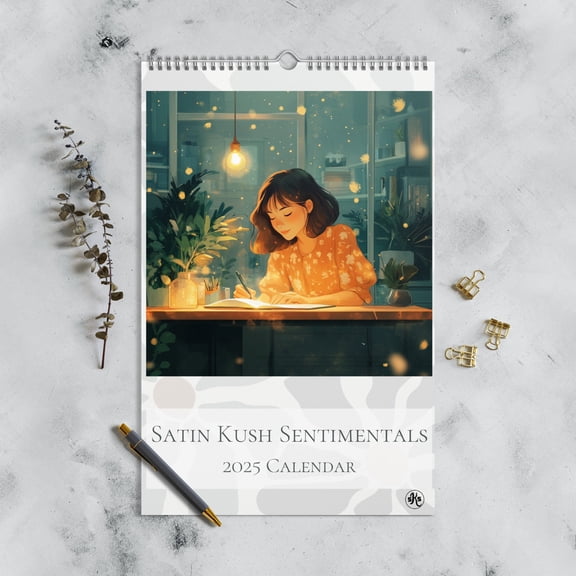 Motivational Quotes 12 Month Wall Calendar (2025),  Inspirational Women Gifts, Stay in Alignment, Promise to Honor Yourself by Satin Kush Sentimentals (11″×17″)