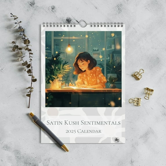 Motivational Quotes 12 Month Wall Calendar (2025), Inspirational Women Gifts, Stay in Alignment, Promise to Honor Yourself by Satin Kush Sentimentals (8.26″×11.69″)