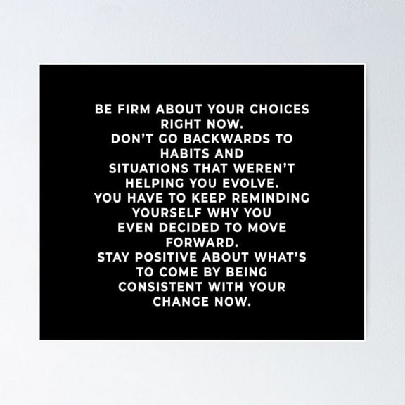 Motivational Quotes UNFRAMED Poster, 8x12