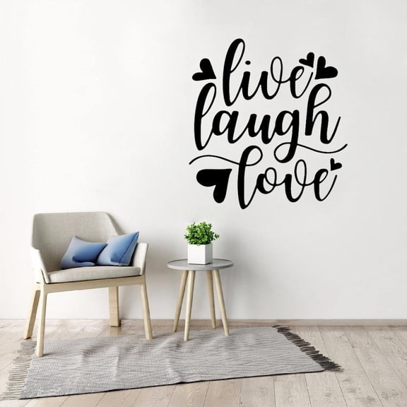 Motivational Quotes Wall Stickers Quote Love Live Laugh Vinyl Decal Inspirational Modern Home Decoration Removable Bedroom Decor 30x32cm