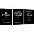 thumbnail image 1 of Motivational Reminder Wall Art Decor Positive Inspirational Affirmation Wall Prints Poster Black Office Wall Decor Encourage Hanging Picture Artwork Gift for Men Workplace 12"x16"x3, 1 of 4