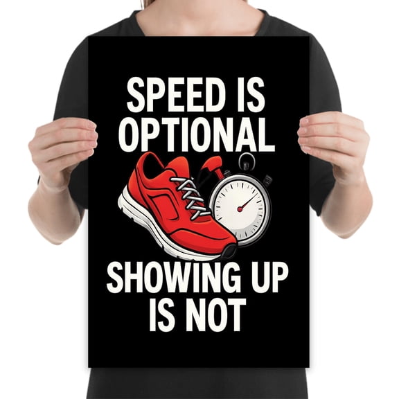 Motivational Runner Poster - Wall Decor for Athletes Gift