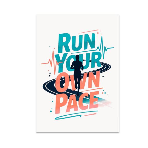 Motivational Running Print - Fitness Enthusiast - 13x19 Poster Print