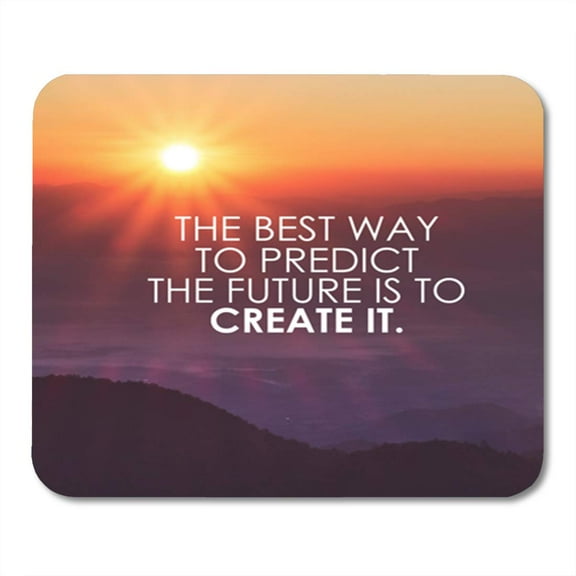 Motivational Saying to Create Future on Nature Abstract Blurred Vintage Mousepad Mouse Pad Mouse Mat 9x10 inch