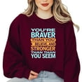 thumbnail image 1 of Motivational Sayings 2025 Inspirational Quotes Future Sweatshirt, for men & women, up to size 5XL, 1 of 3