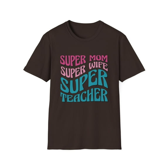 Motivational School Graphic Novelty Wife Super Tees