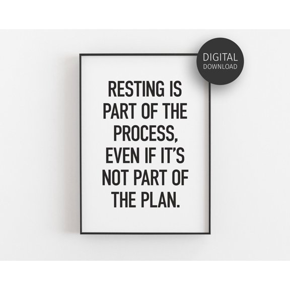 Motivational Self-Care for Health and Wellness Coach, Inspirational Wellbeing Print for Women, Take a Break Quote, Unframed Poster Size 12x18