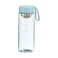 thumbnail image 1 of Sports Water Bottle 16.9oz (500ml) | Leak-Proof & Portable with Strap | Dishwasher Safe for Gym, Outdoor Fitness & Camping | Frosted Plastic Design, 1 of 6