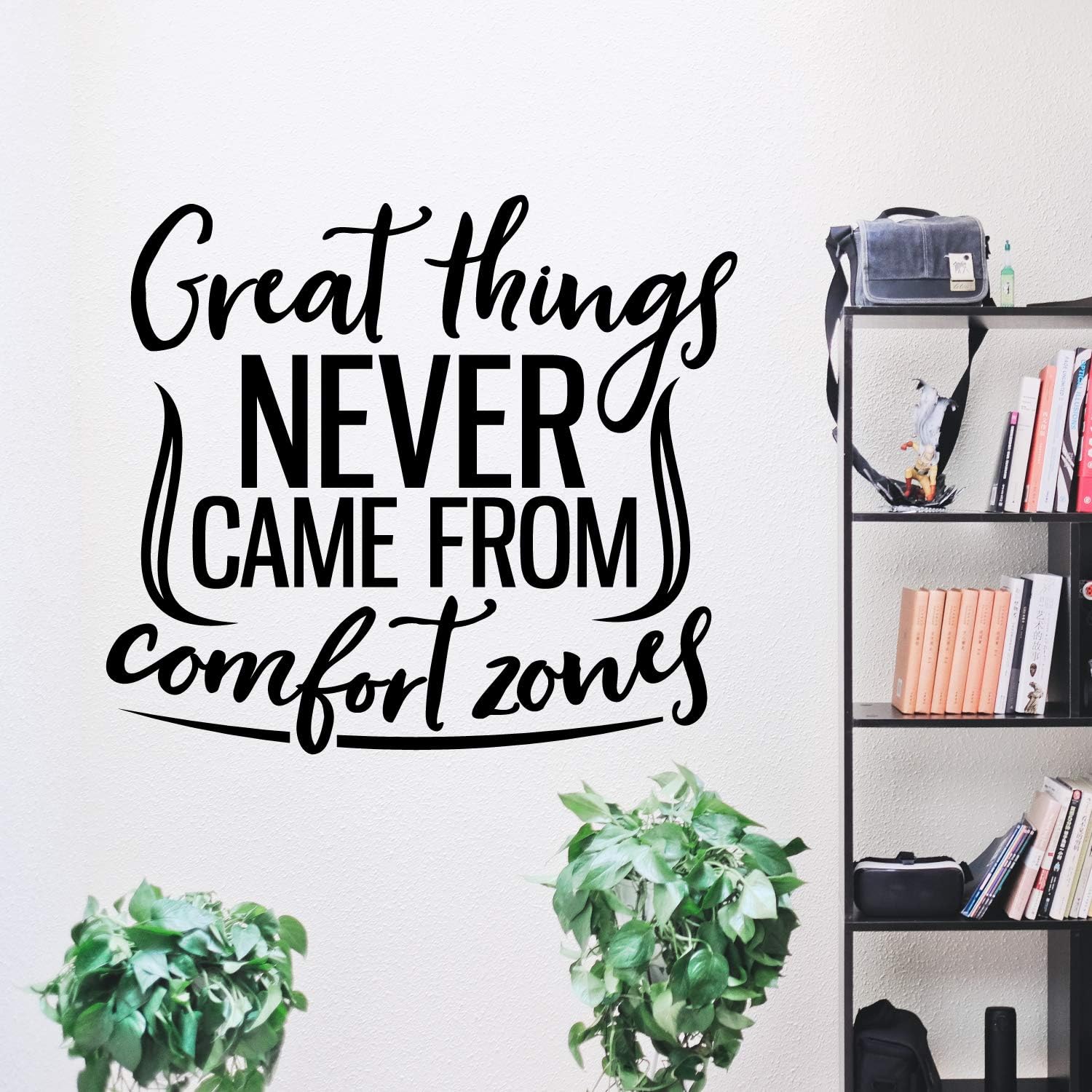 Motivational Sticker Great Things Never Came From Comfort Zones