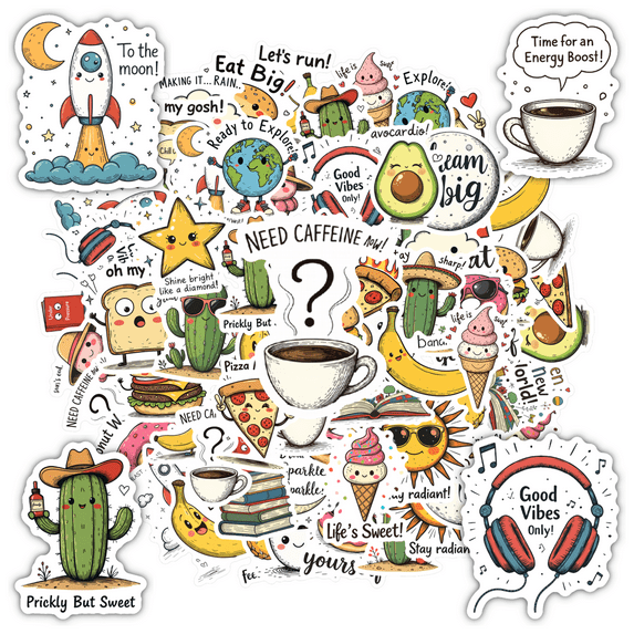 Motivational Stickers Funny Stickers Animal Stickers Kids Stickers Toy for Suitcases Laptops