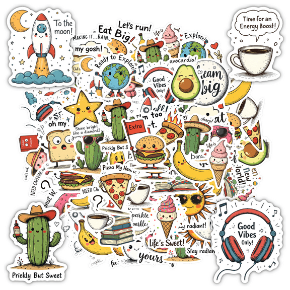 Motivational Stickers Funny Stickers Animal Stickers Kids Stickers Toy for Suitcases Laptops