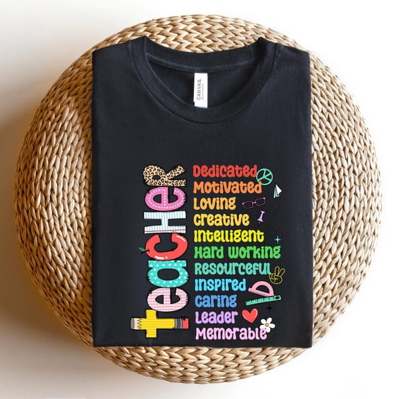 Motivational Teacher Shirt, Kind Caring Teacher Shirt, Back To School Shirt, Teacher Gift, Teacher Appreciation, Inspirational Teacher Shirt Unisex S-5XL Hot Trending Shirt, Vintage Birthday Gift