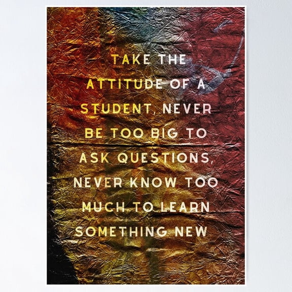 Motivational Text Art With Abstract Texture Poster- Unframed Poster | Wall Art | Perfect For Home Decor & Gifts, 8x12