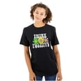 thumbnail image 1 of Motivational Think Positive Flowers Women's Graphic T Shirt Tees Brisco Brands S, 1 of 5