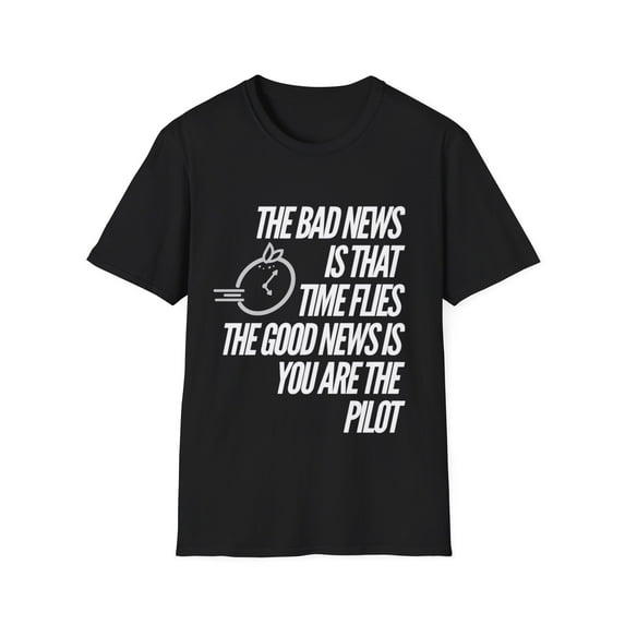 Motivational Time Clock Graphic Pilot Watch Tshirt
