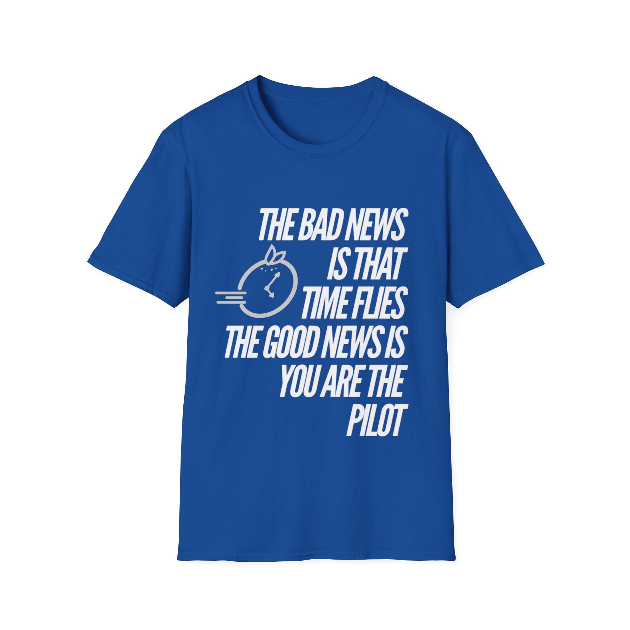Motivational Time Clock Graphic Pilot Watch Tshirt - Walmart.com