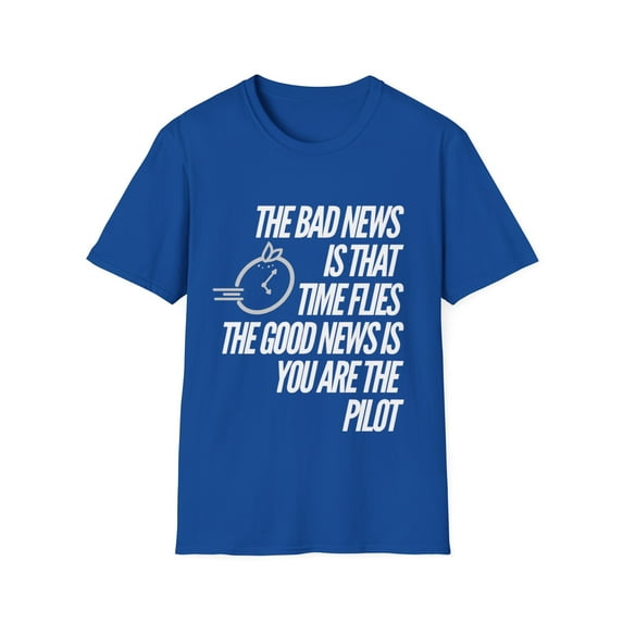 Motivational Time Clock Graphic Pilot Watch Tshirt