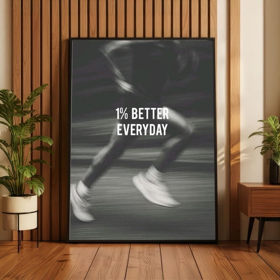 Motivational Track Sports Quote Classic Running Poster Unframed Paper Print