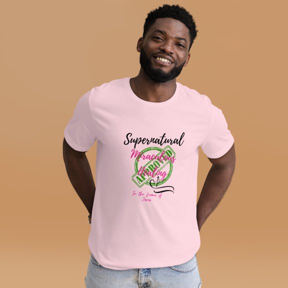 Motivational Unisex t-shirt (Soft Pink, 4XL)