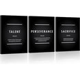 thumbnail image 1 of Motivational Wall Art, Inspirational Office Canvas Painting, Talent Perseverance Sacrifice Quotes, Positive Affirmation Wall Decor Success Hanging Poster Picture Leadership Gift for Bedroom Decor, 1 of 6