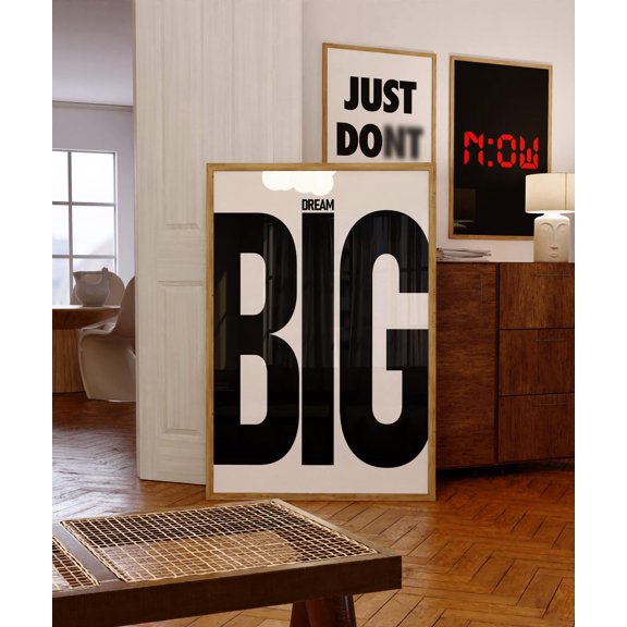 Motivational Wall Art Inspirational Quote Minimalist Office Decor Sign Unframed Paper Print