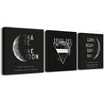 thumbnail image 1 of Motivational Wall Art For Office Inspirational Wall Decor For Living Room Entrepreneur Quote Posters Pictures Artwork Black And White Planet Moon Decorations Office Wall Decor Canvas Prints 3 Piece, 1 of 6