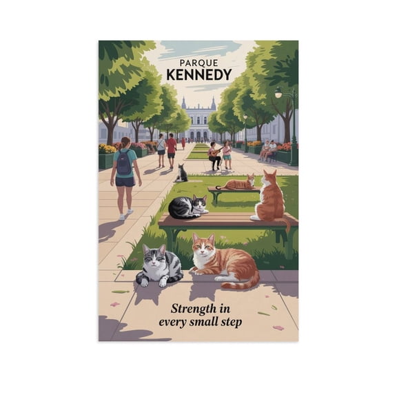 Motivational Wall Art Parque Kennedy Inspirational Travel Poster for Gym Study Room Office Wellness Space Canvas Poster