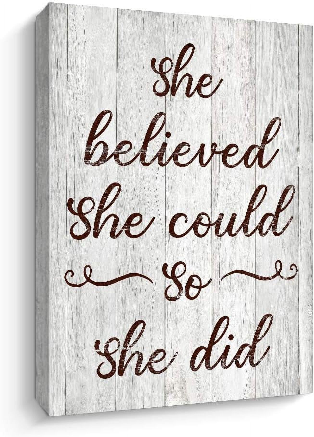 Collana Ispiratrice Con Barretta In Argento 925 – Incisa 'She Believed She Could So She Did' – Regalo Motivazionale