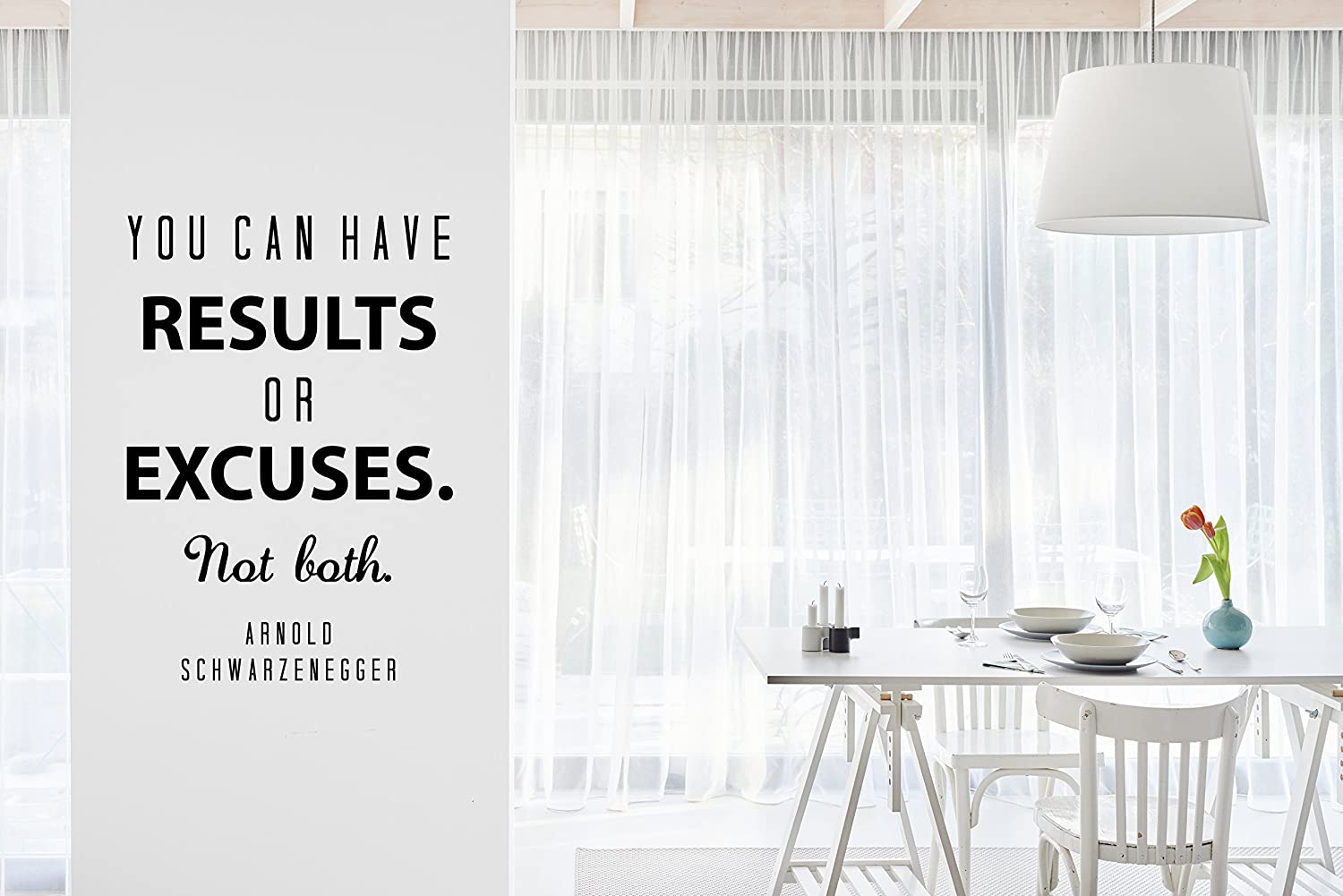 Motivational Wall Decal - Arnold Schwarzenegger Quote - Walmart.com