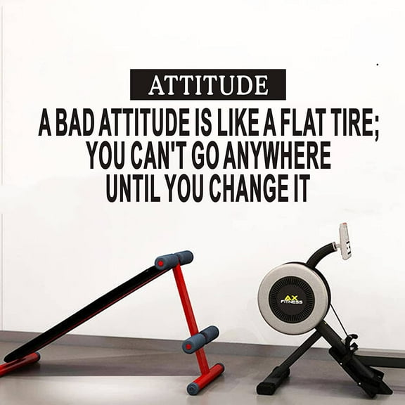 Motivational Wall Decals, Office Wall Stickers (Easy to Apply), Wall Decor Vinyl Art Quotes Inspirational School Classroom Gym Living Room Bedroom Garage Sports Training Fitness Running Yoga Exercise