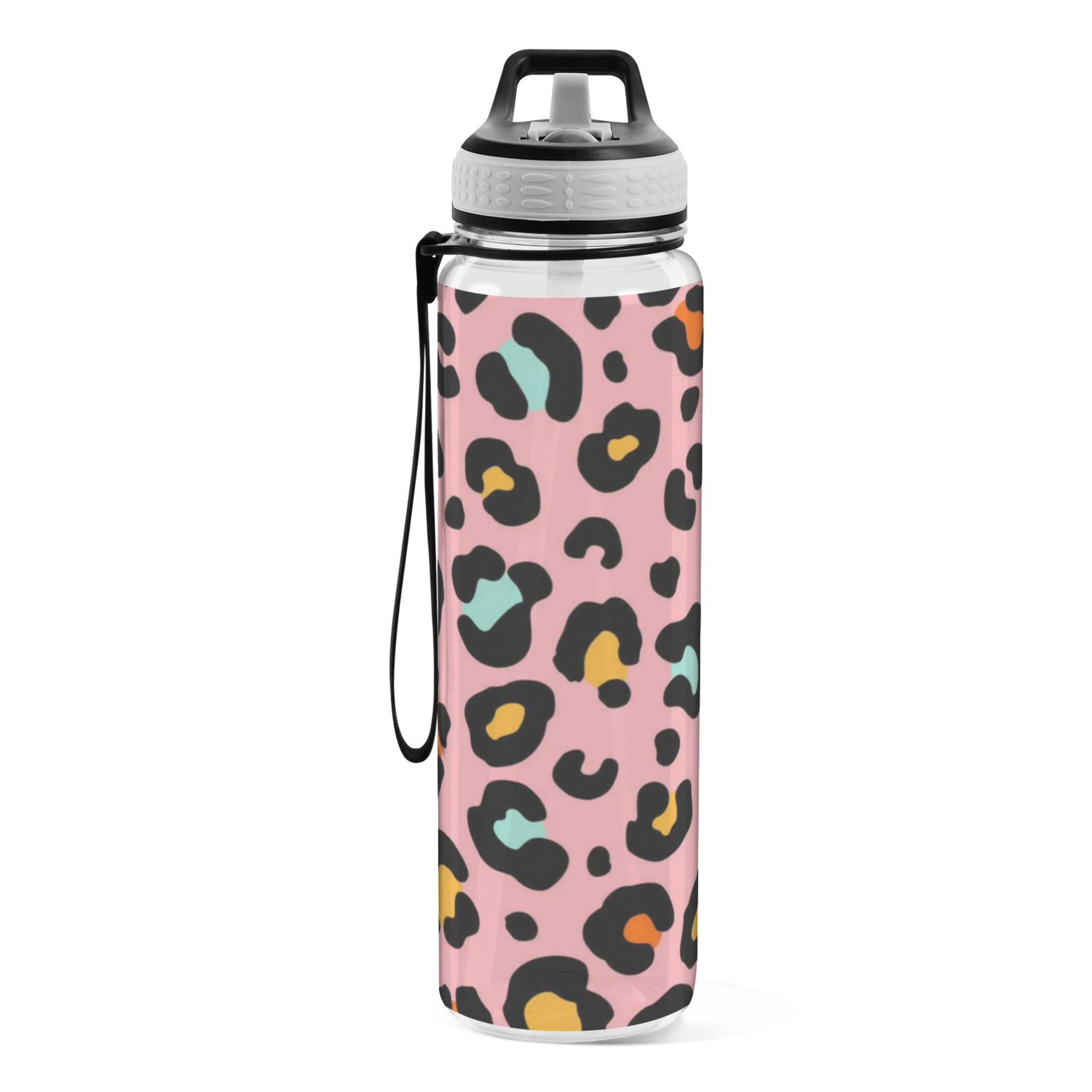 Motivational Water Bottle 32 oz with Straw, BPA Free Reusable Fitness ...