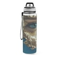 thumbnail image 1 of Motivational Water Bottle 32 oz with Straw, BPA Free Reusable Fitness Sport Bottle Perfect for Travel, School, Outdoors, and Gym Blue Woman, 1 of 6