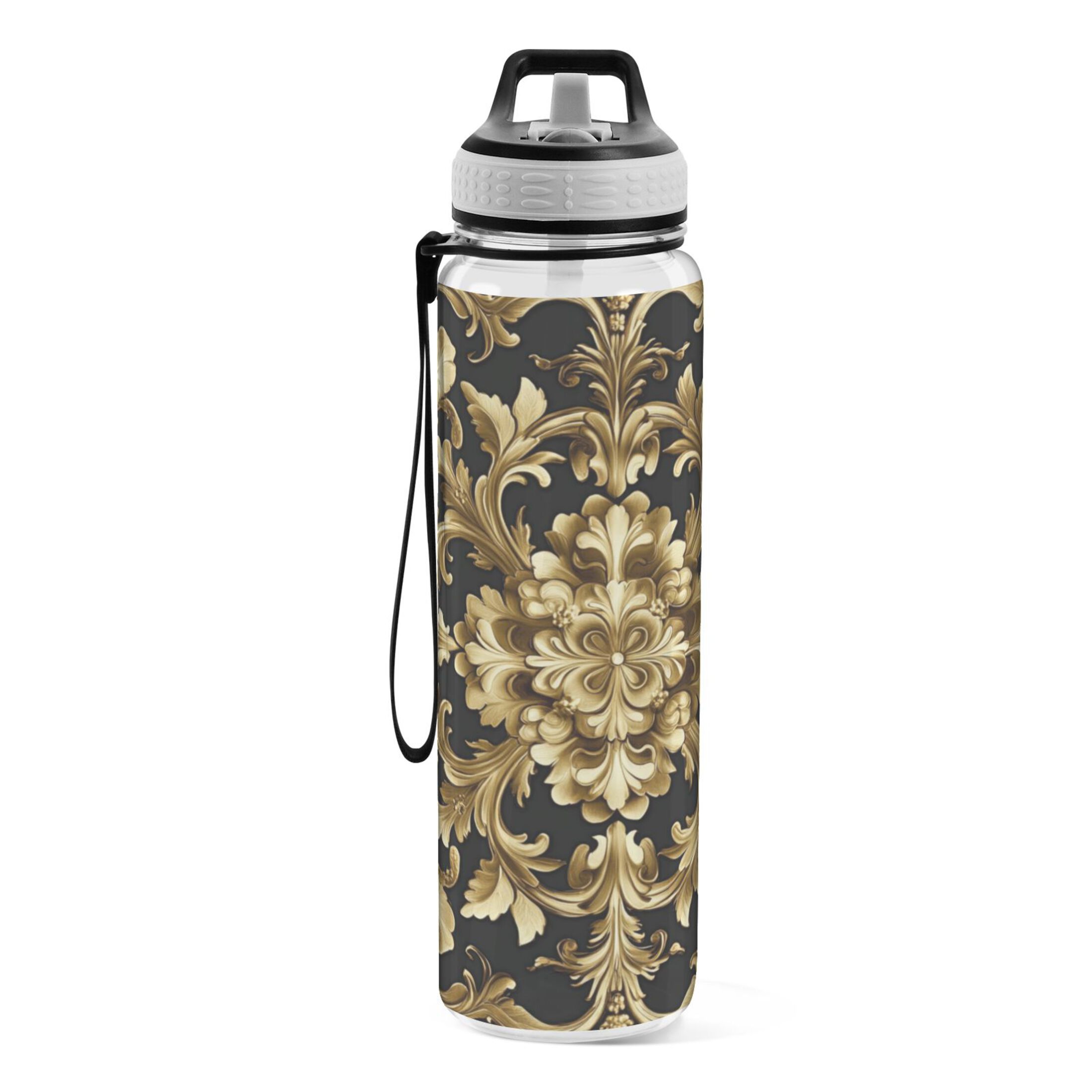 Motivational Water Bottle 32 oz with Straw, BPA Free Reusable Fitness ...