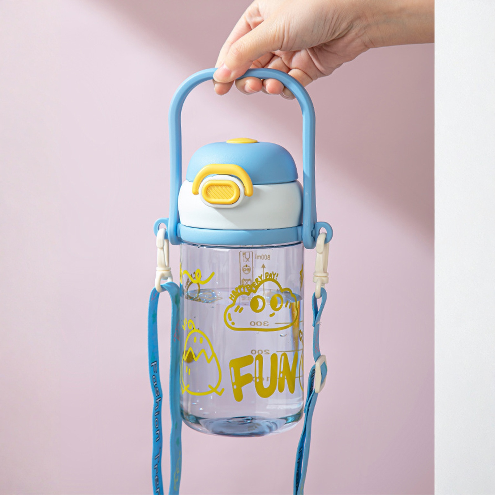 Motivational Water Bottle with Time Markers, 40oz Large Sports Jug with ...