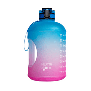 Motivational Water Gallon 128oz for Ultimate Hydration with leak-proof lid and Easy to carry handle BPA Free