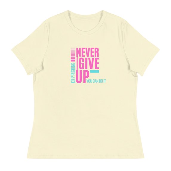 Motivational Women's Relaxed T-Shirt (Citron, 2XL)
