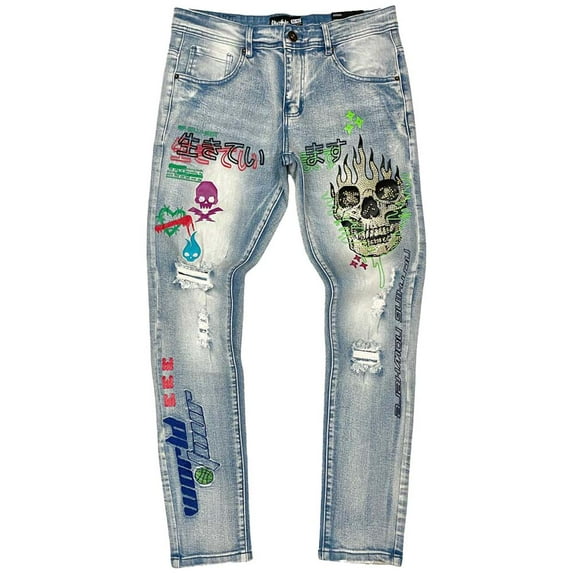 Motive Denim Men World Tour Premium Denim (Cream Blue)